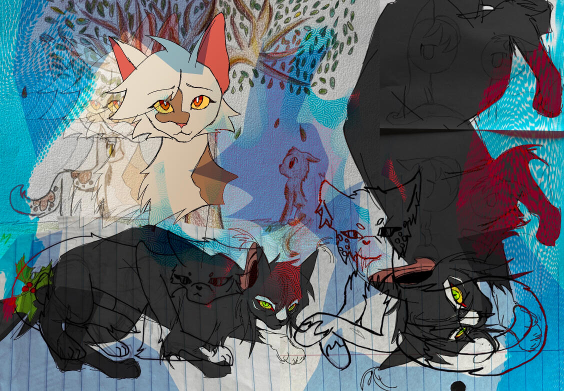 Cats. In collaboration with 8-11 year old me.